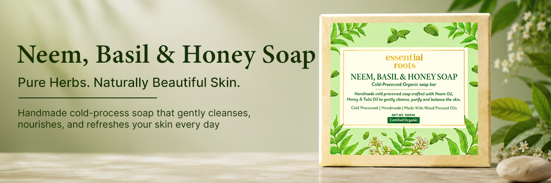 Neem basil honey soap