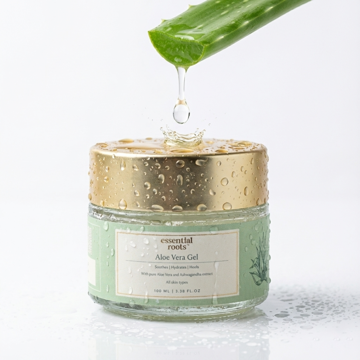 Pure Aloe Vera Gel - 100% Natural | For Face, Hair & Body