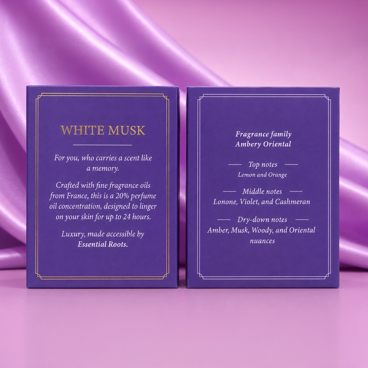 White Musk Eau de Parfum – Soft Musk Perfume for Women | Long Lasting | 20% Concentration | Essential Roots