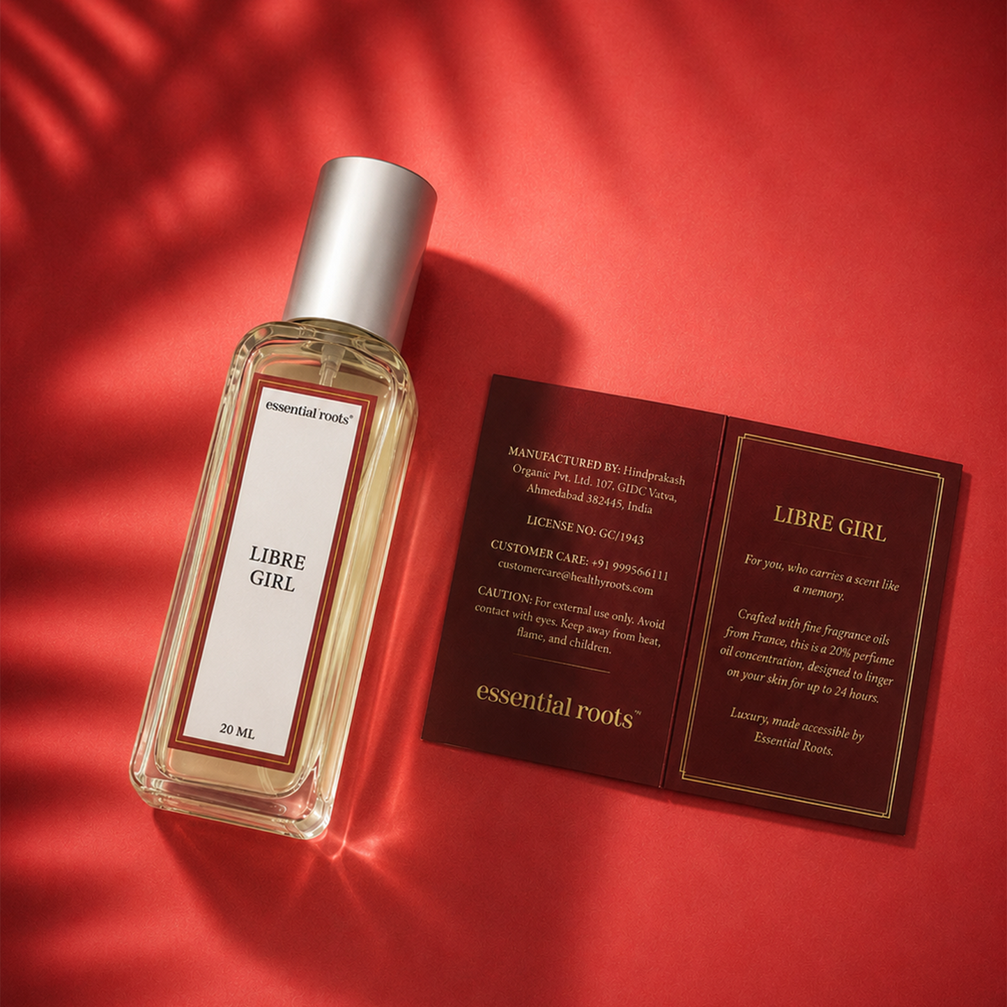 Libre Girl Eau de Parfum - Fresh Floral Fruity Perfume for Women | 20% Concentration | Long Lasting | Essential Roots