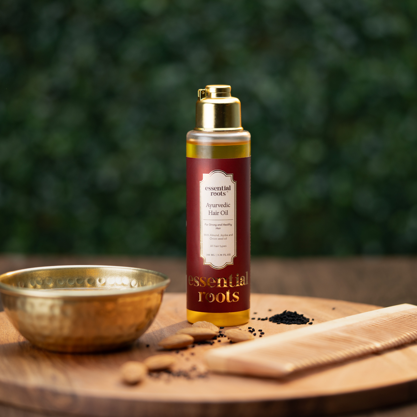 Ayurvedic Hair Oil With Onion, Kalonji, Tea Tree & Coconut for Hair Fall & Growth