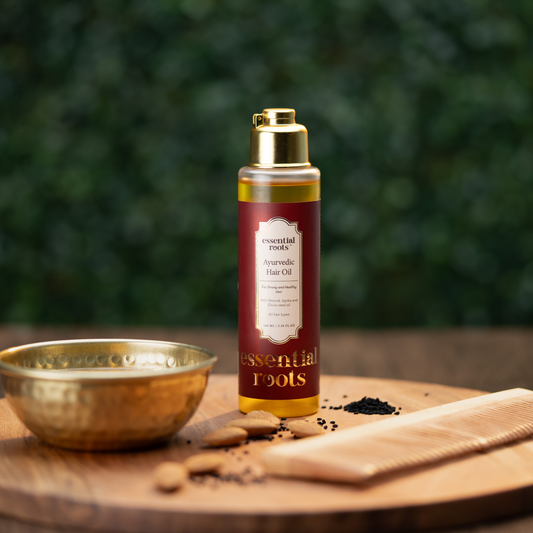 Ayurvedic Hair Oil With Onion, Kalonji, Tea Tree & Coconut for Hair Fall & Growth