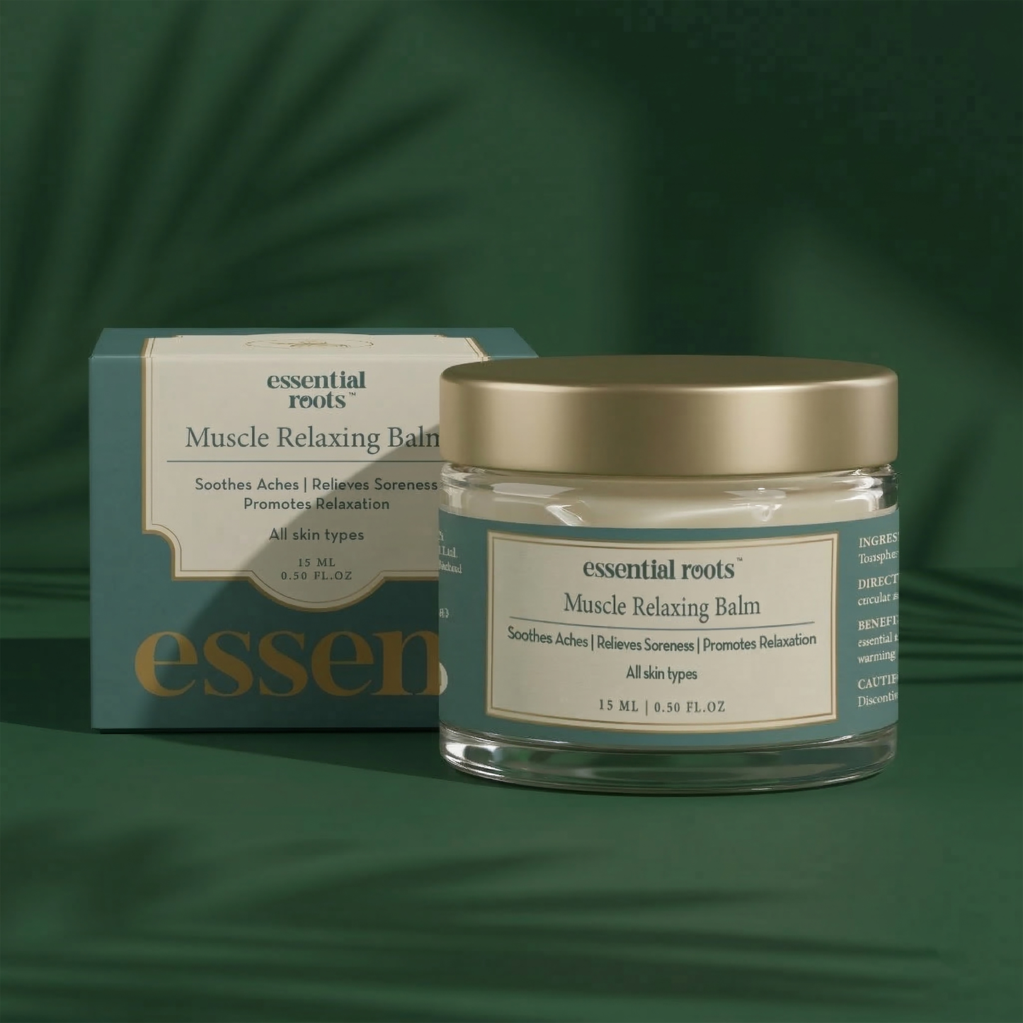 Muscle Relaxing Balm - Natural Pain Relief with Menthol, Clove & Eucalyptus | For Joint Pain, Headaches & Back Pain